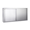 PREMIUM vægskab i rustfrit stål - 1600x400mm - med skydedør - 1000mm højt
