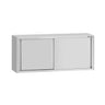 Vægskab i rustfrit stål ECO - 1600x400x650 mm - med skydelåger