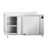 Varmeskab PREMIUM - 2,0 kW - med skydelåger - 1 hylder - 1600x600x970 mm