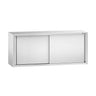 Rustfrit stål Vægskab PREMIUM 1800x400 mm - med Skydedør - Højde: 650 mm
