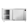 Varmeskab PREMIUM - 2 kW - med skydelåger - 1 hylde - 1800x600x870 mm