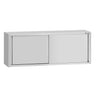 Vægskab i rustfrit stål ECO - 2000x400x650 mm - med skydelåger