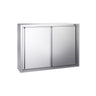 PREMIUM vægskab i rustfrit stål - 1000x400mm - med skydedør - 1000mm højt