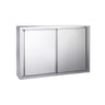 Vægskab i rustfrit stål PREMIUM - 1200x400x1000 mm - med skydelåger
