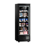 Display fryser - 630 mm - 443 Liter - med LED-belysning, isoleret glasdør og 5 hylder