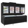 SET Displayfryser inklusive fryseø (dobbeltsidet) - Sort