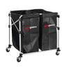 Vasketøjsvogn - 2x 150 Liter - aluminiumsramme