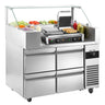 Koldjomfru - 1,21 x 0,7 m - 4 skuffer 1/2 inkl. Klemgrill
