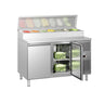 Koldjomfru / Sandwichbord ECO - 1,36 x 0,7 m - med 2 døre - til 7x GN 1/3