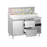 Koldjomfru / Sandwichbord PREMIUM - 1,36 x 0,7 m - med 2 døre - till 7x GN 1/3