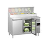 Saladette PREMIUM - 1510x800 mm - 2 døre - til 8x GN 1/3