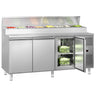 Koldjomfru / Sandwichbord ECO - 1,8 x 0,7 m - med 3 døre - til 8x GN 1/3