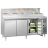 Koldjomfru / Sandwichbord ECO - 2,0 x 0,8 m - med 3 døre - til 10x GN 1/3