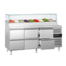 Saladette PREMIUM - 1795x700 mm - 6 skuffer - til 9x GN 1/3