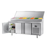 Koldjomfru / Sandwichbord -1960x700mm -med 3 Døre - til 1x GN 1/2 & 9x GN 1/3