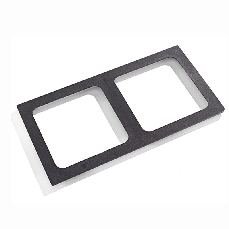 Afdækningsplade til 2 kvadratiske kogeplader (220x220mm)