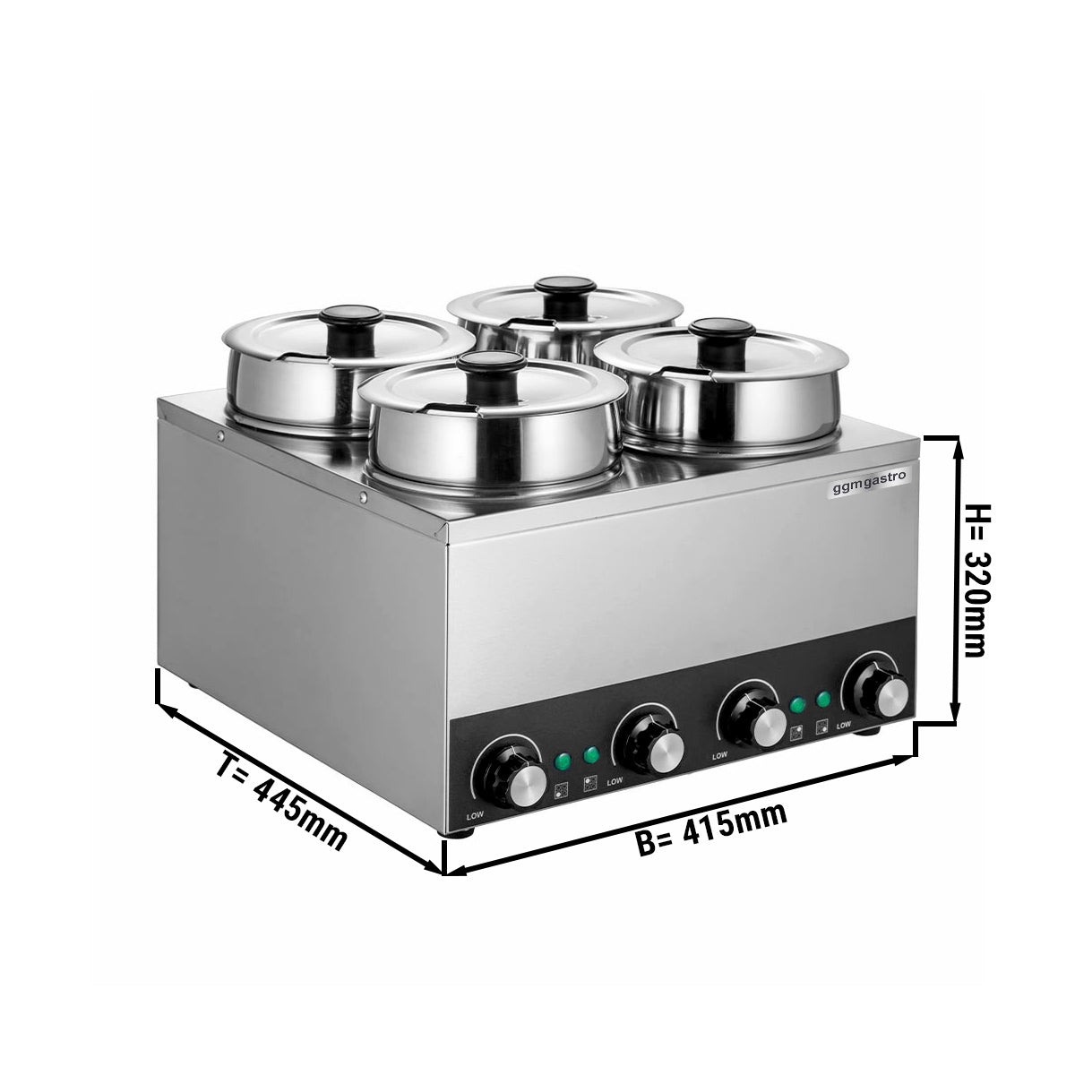 Bain Marie - Hot pot - 14 liter