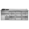 Backbar køleskab PREMIUM PLUS - 2500x700 mm - 3 glasdøre