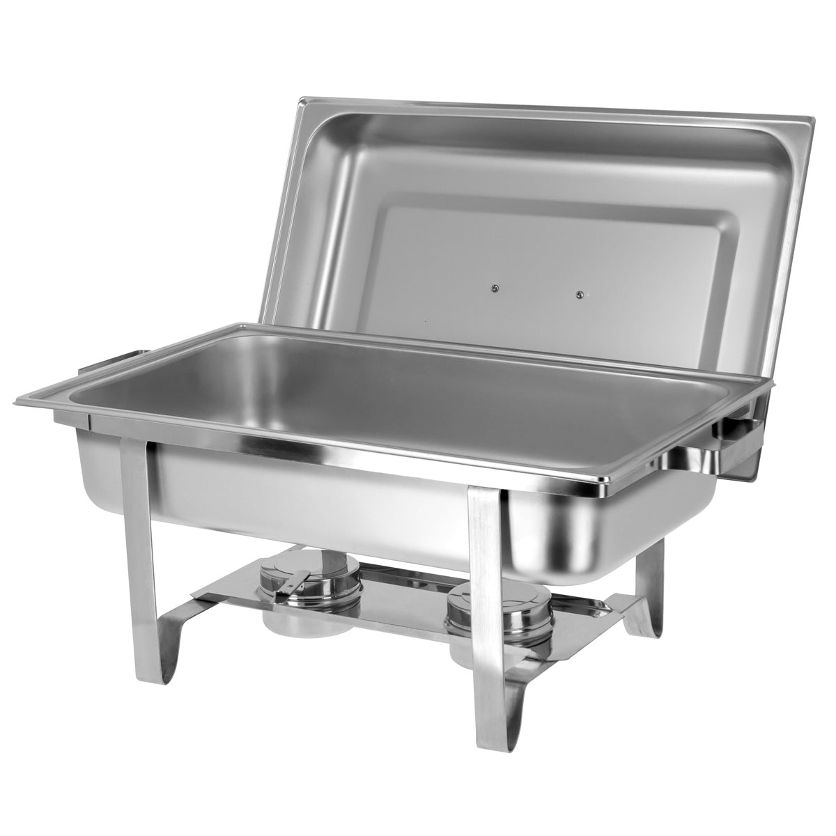 (2 stk) Chafing Dish med låg og ben i rustfrit stål