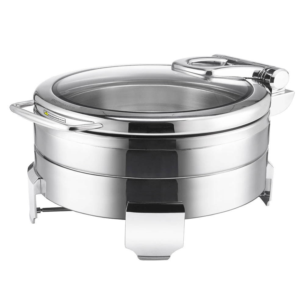 Chafing Dish i rustfrit stål - 5,7 liter - rund