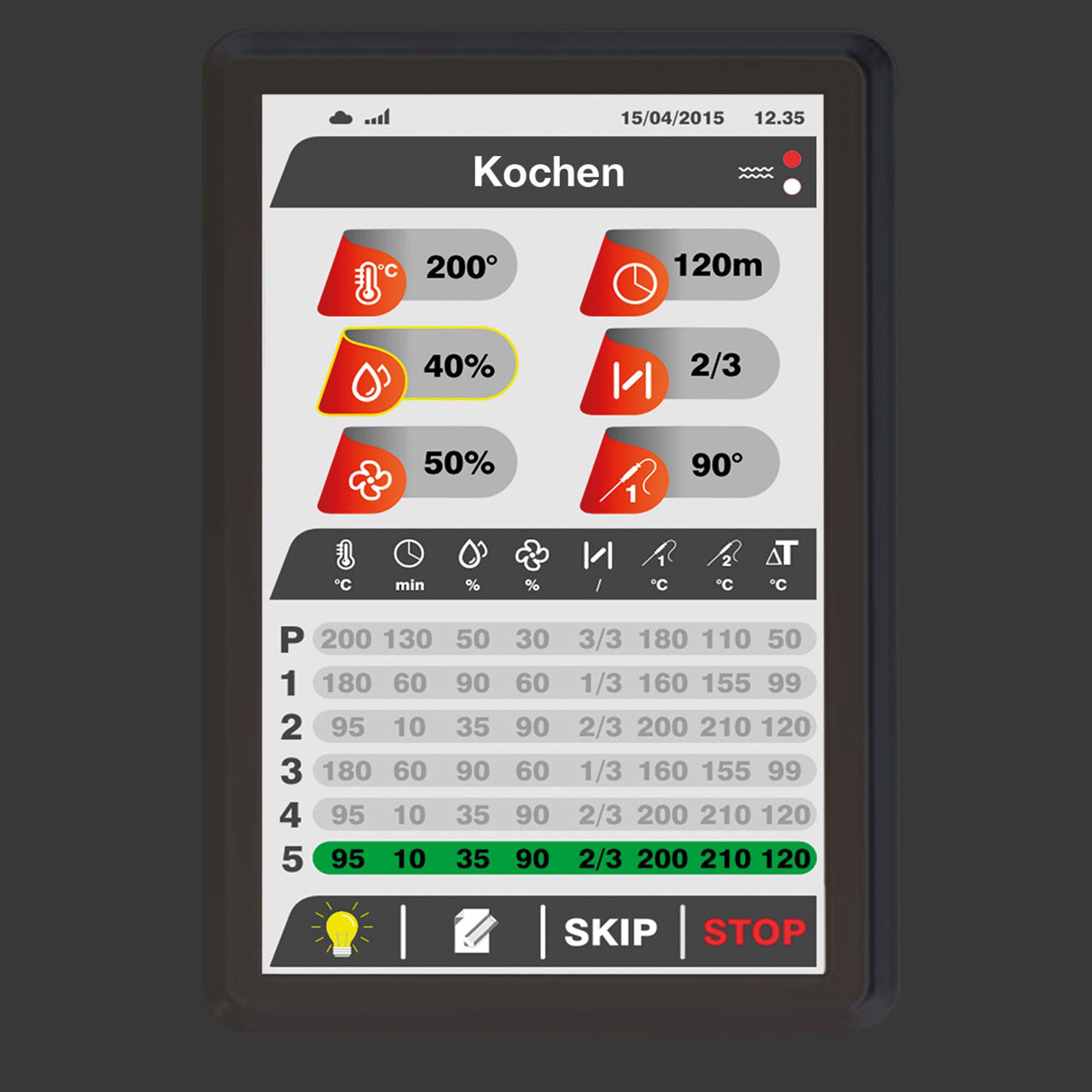 Bageri Kombiovn - Touch - 4x EN 60x40