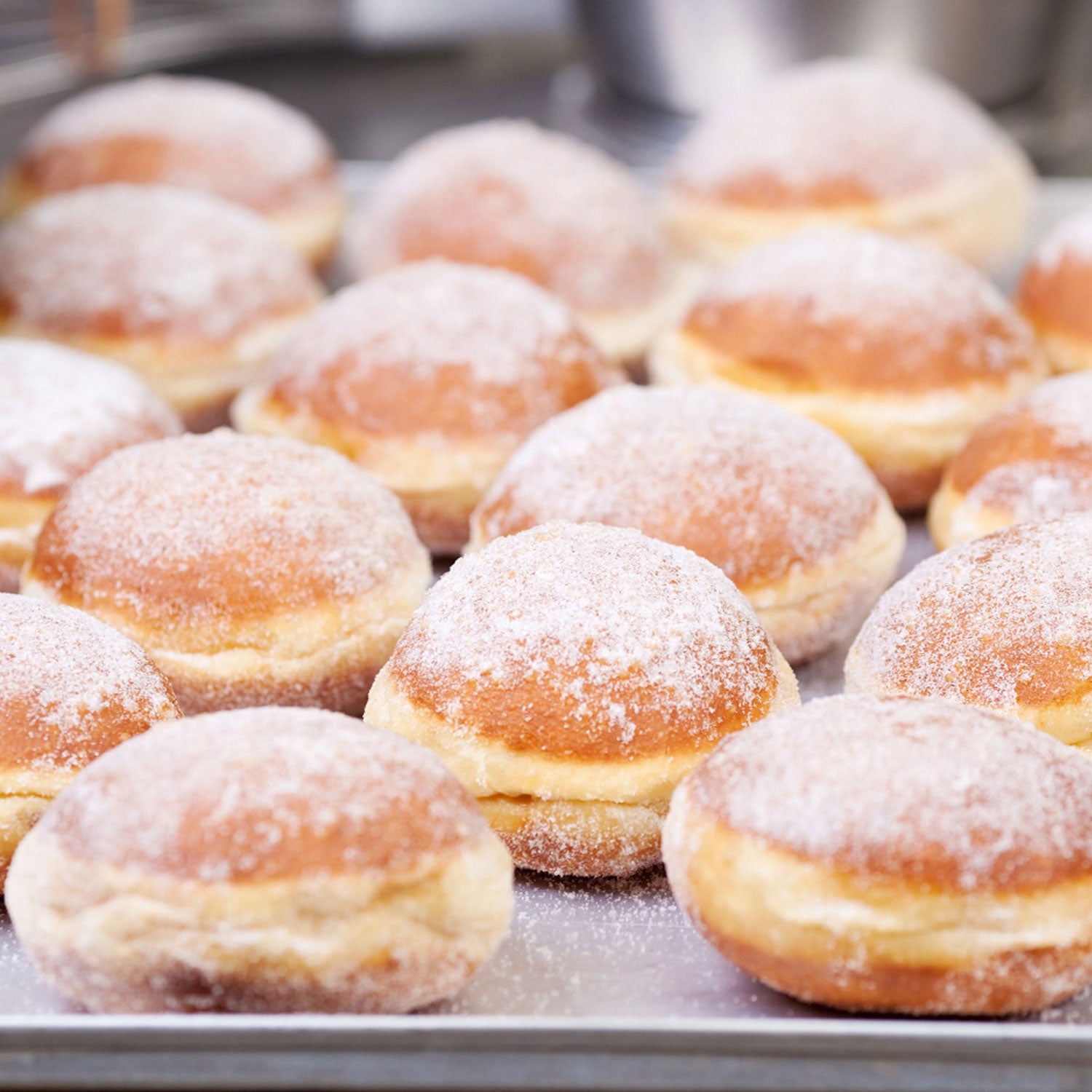 Halvautomatisk doughnut frituremaskine / fedt bageplade - kapacitet: 360 stykker / t