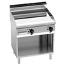 El stegeplade - 9,6 kW - Glat - inkl. understel