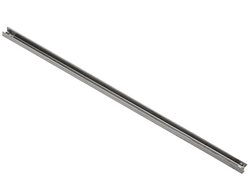 (2 stk.) rustfri stålskinner - 2x lange - 630 mm