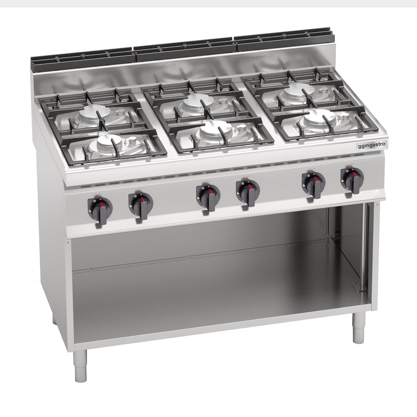 Gaskogebord 6 Brænder (31,5 kW)