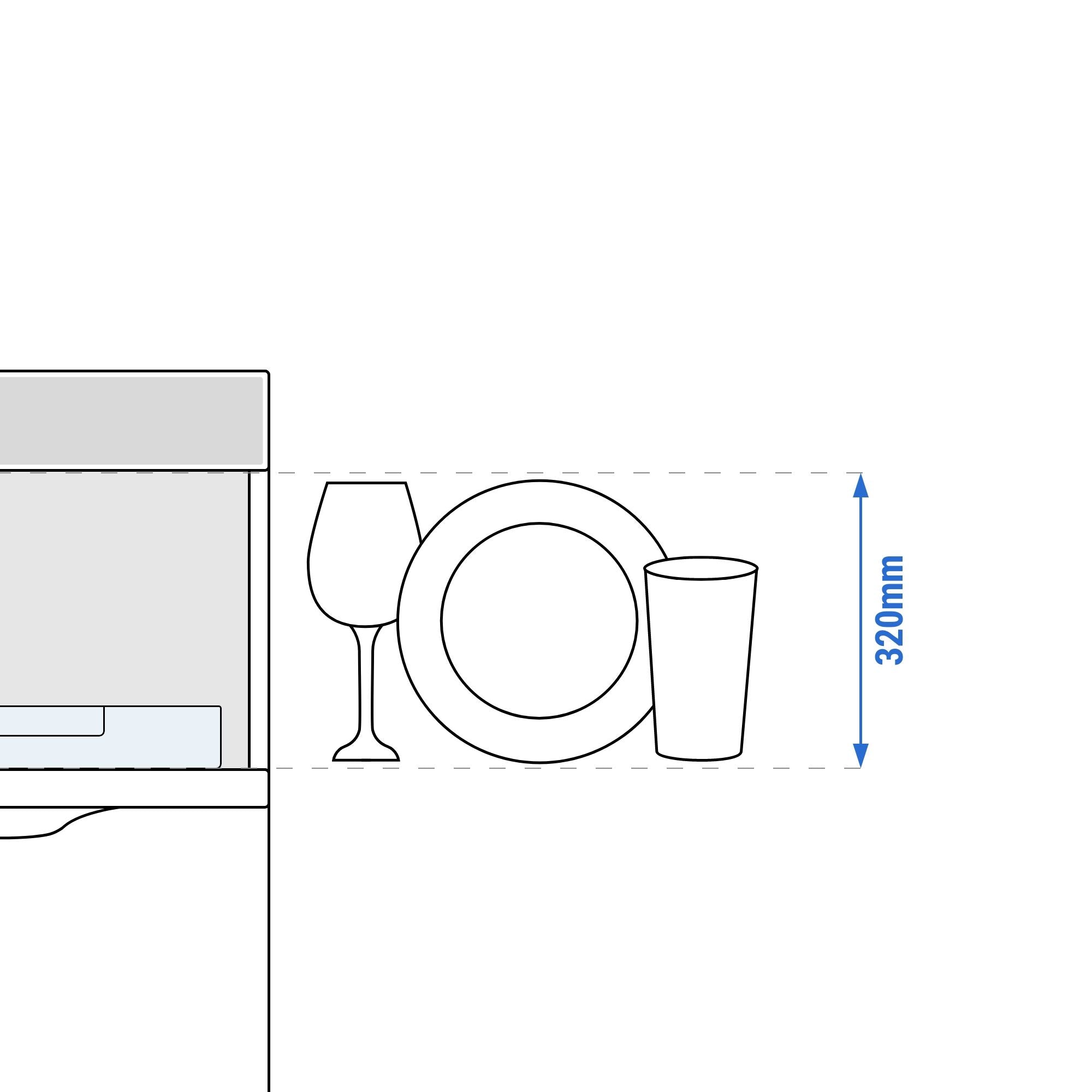 glasswasher_dish_height_320_drawing