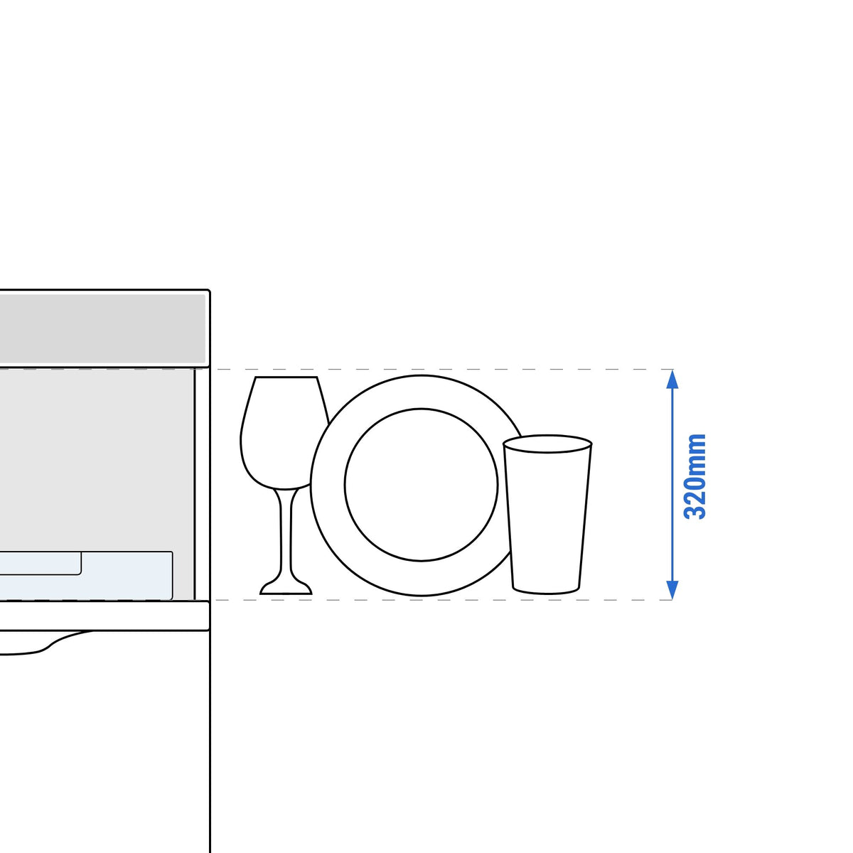 glasswasher_dish_height_320_drawing