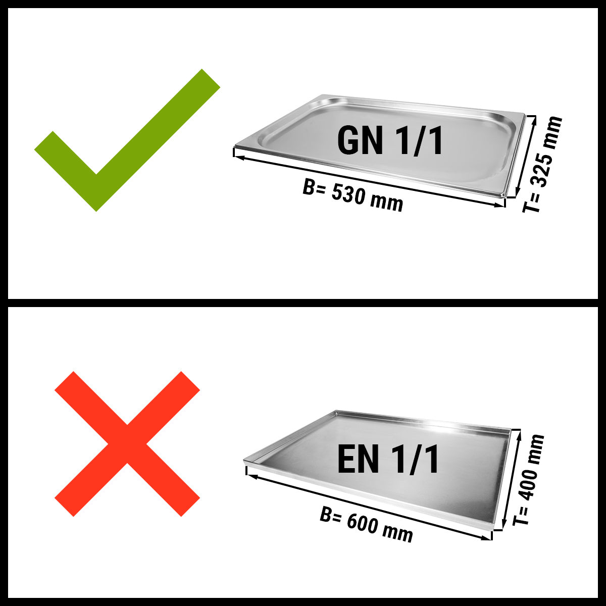 Elektrisk varmluftovn - 6x GN 1/1 & DA 40 x 60 - inkl. fryser