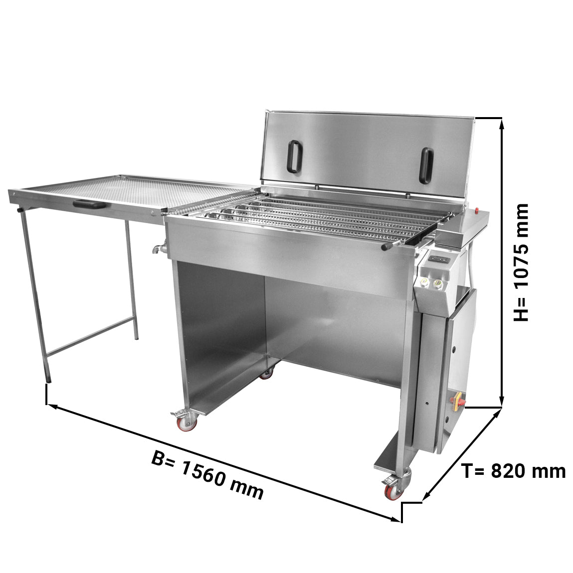Halvautomatisk doughnut frituremaskine / fedt bageplade - kapacitet: 360 stykker / t
