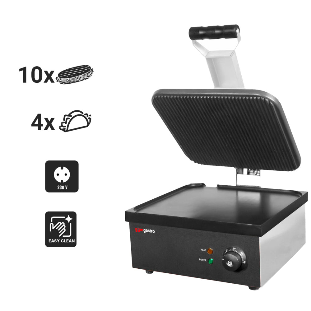 Klemmegrill 0,49 m - flad og rillet