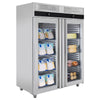 Køle- & Frysekombination PREMIUM - GN 2/1 - 1400 Liter - med 2 glasdøre