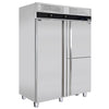 Køle- & Frysekombination PREMIUM - med indbygget Chokfryser - GN 2/1 + GN 1/1 - 1400 Liter - 1 dør & 2 rustfri halvdøre