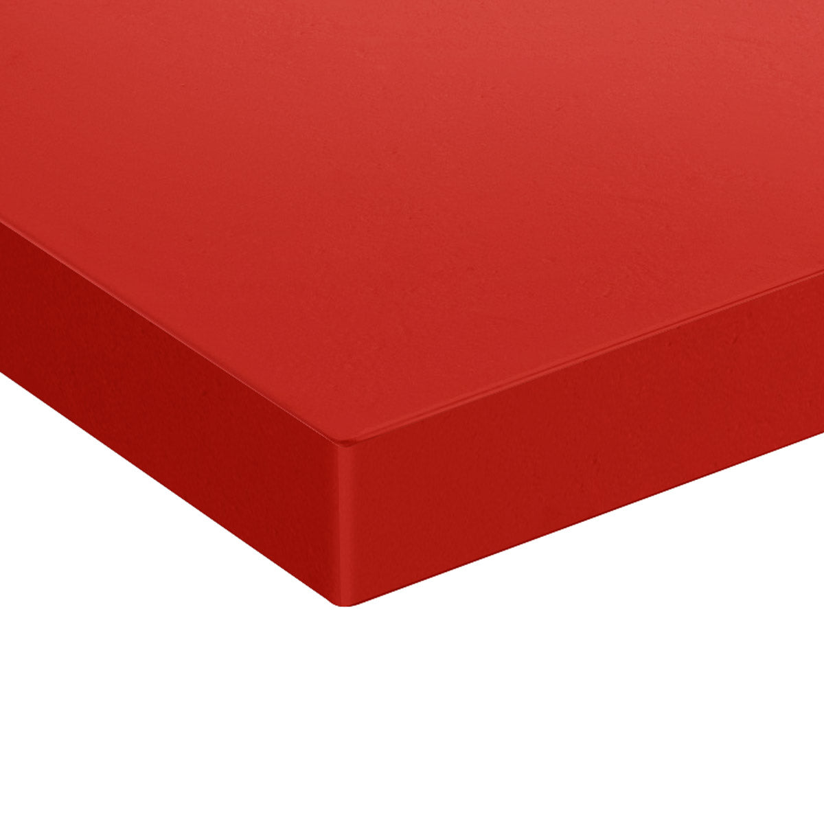 Skærebræt til kødforarbejdningsbord - 100 x 60 cm - rød