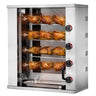 Mini kyllingegrill - elektrisk - med 4 spyd til 12 kyllinger