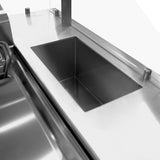 Salgsvogn køkkenstation - inkl. friture, stegeplade, bain marie & neutralsektion