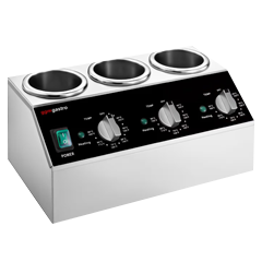 Opvarmelig sauce dispenser