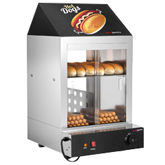 Pølsegrill og bollevarmer