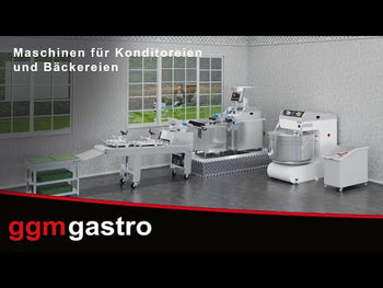 Roterende elektrisk varmluftsbageriovn - Touch - 12-15 x EN 600x400 - med vaskesystem