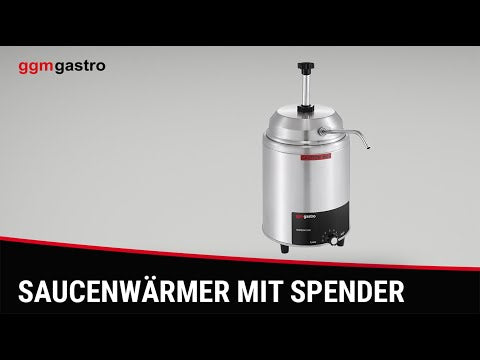 Saucevarmer med dispenser - 4,4 Liter