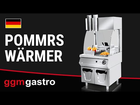 Elektrisk pommes fritesvarmer med underbygning