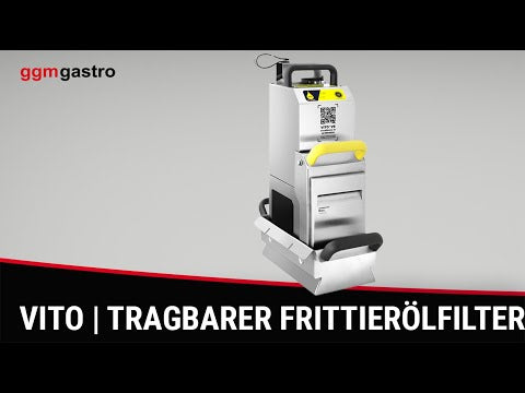VITO | Bærbart fritureoliefilter - 60 l/min - til frituregryder op til 20 l