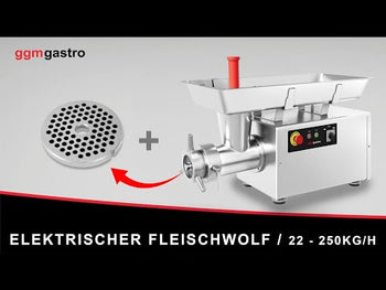Elektrisk Kødhakker 22 - 250 kg/t - med køling