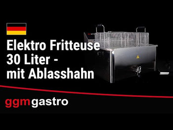 Elektrisk friture - 20,4 liter - med kran
