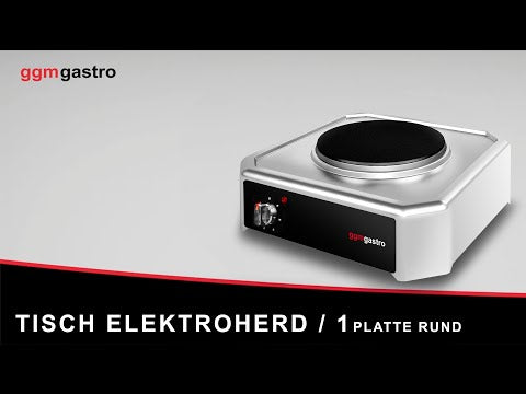 Elektrisk bordkomfur - 2 kW - 1 rund plade