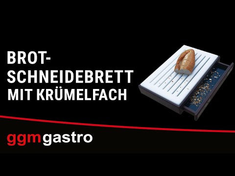 Brødskærebræt med krummehylde