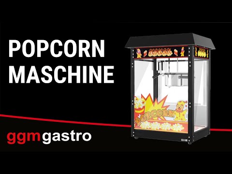 Popcornmaskine inkl. vogn - 5 kg/t - med 1 kedel